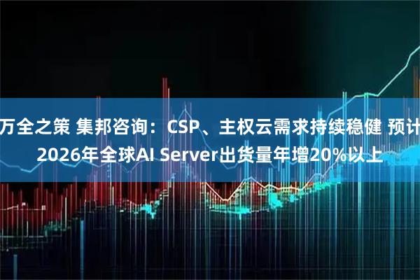 万全之策 集邦咨询：CSP、主权云需求持续稳健 预计2026年全球AI Server出货量年增20%以上