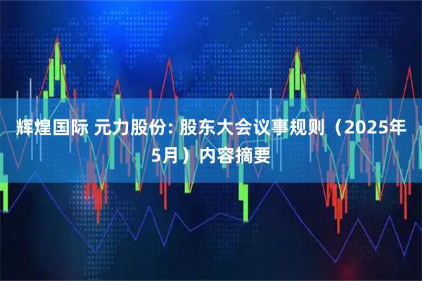 辉煌国际 元力股份: 股东大会议事规则（2025年5月）内容摘要